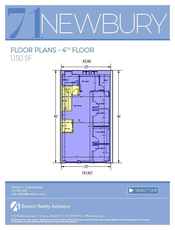 71 Newbury St, Boston, MA en alquiler Plano de la planta- Imagen 1 de 1