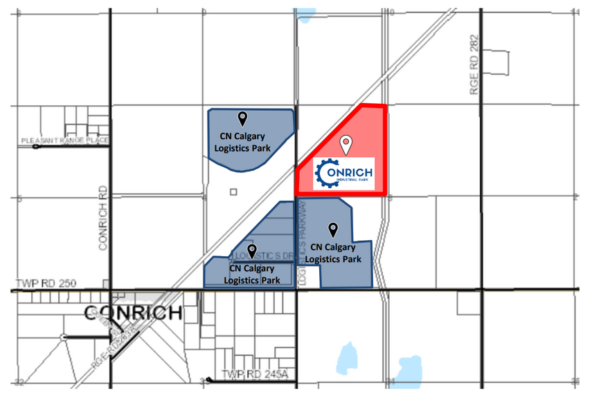 Conrich Industrial Pk, Calgary, AB en venta - Plano del sitio - Imagen 1 de 1