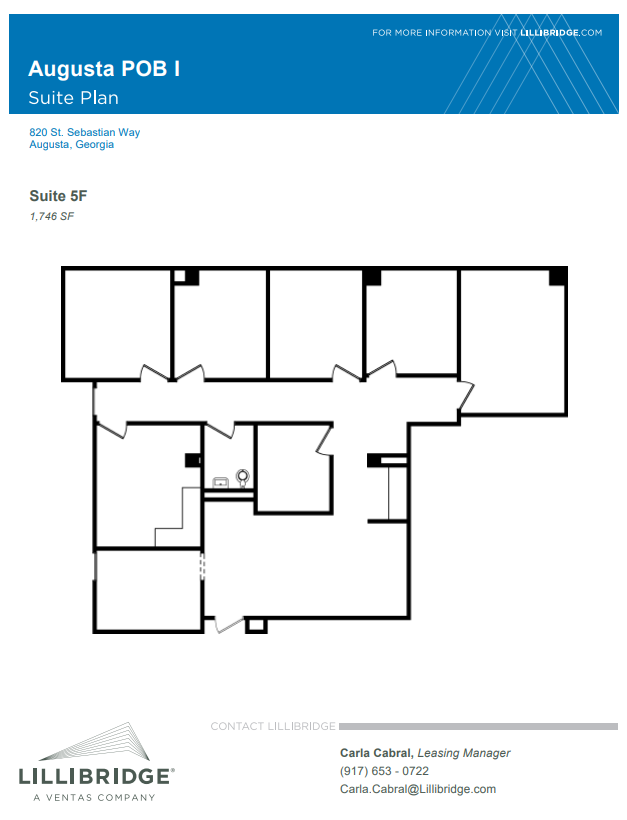 818 St Sebastian Way, Augusta, GA en alquiler Plano de la planta- Imagen 1 de 1