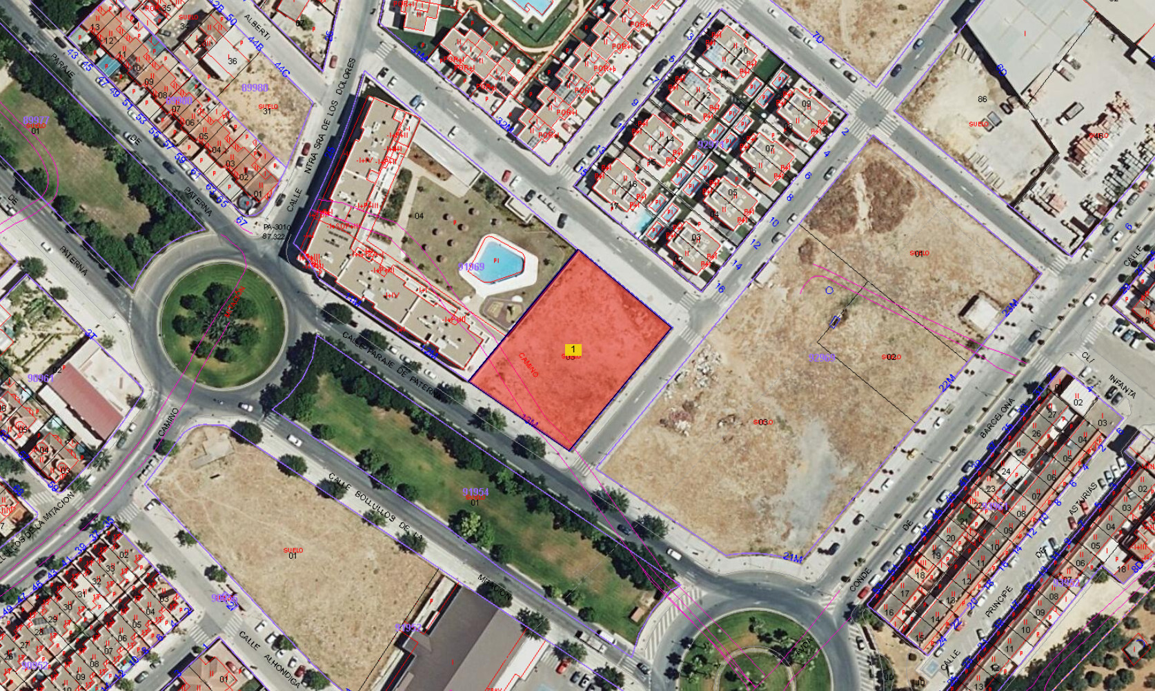 Terreno en Bormujos, Sevilla en venta Plano de solar- Imagen 1 de 3