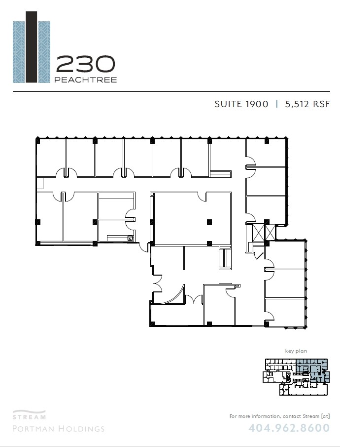 230 Peachtree St NW, Atlanta, GA en alquiler Plano de la planta- Imagen 1 de 1