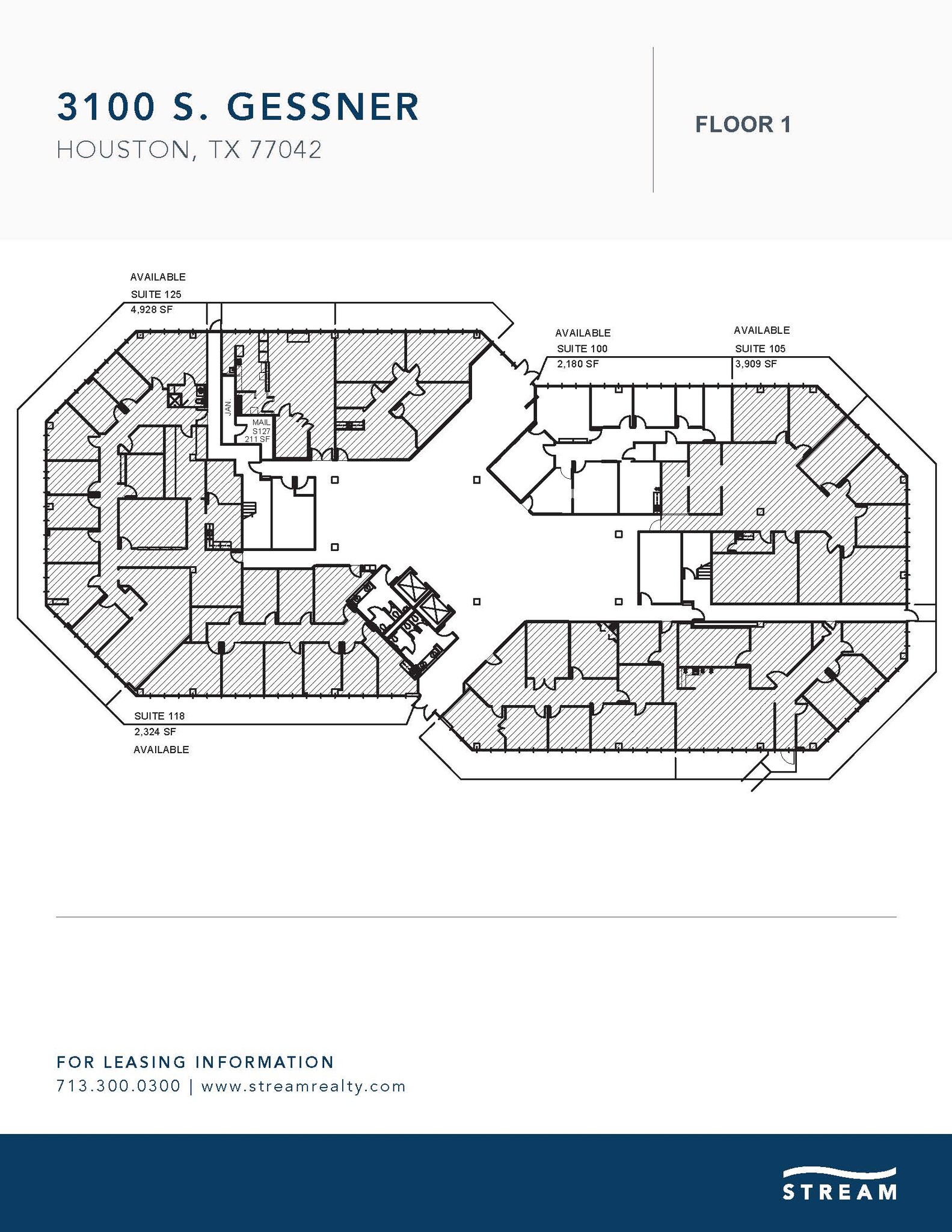 3100 S Gessner Rd, Houston, TX en venta Plano de la planta- Imagen 1 de 1