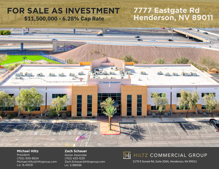 7777 Eastgate Rd, Henderson, NV en venta - Foto del edificio - Imagen 1 de 8