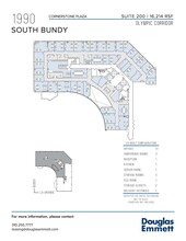 1990 S Bundy Dr, Los Angeles, CA en alquiler Plano de la planta- Imagen 2 de 2