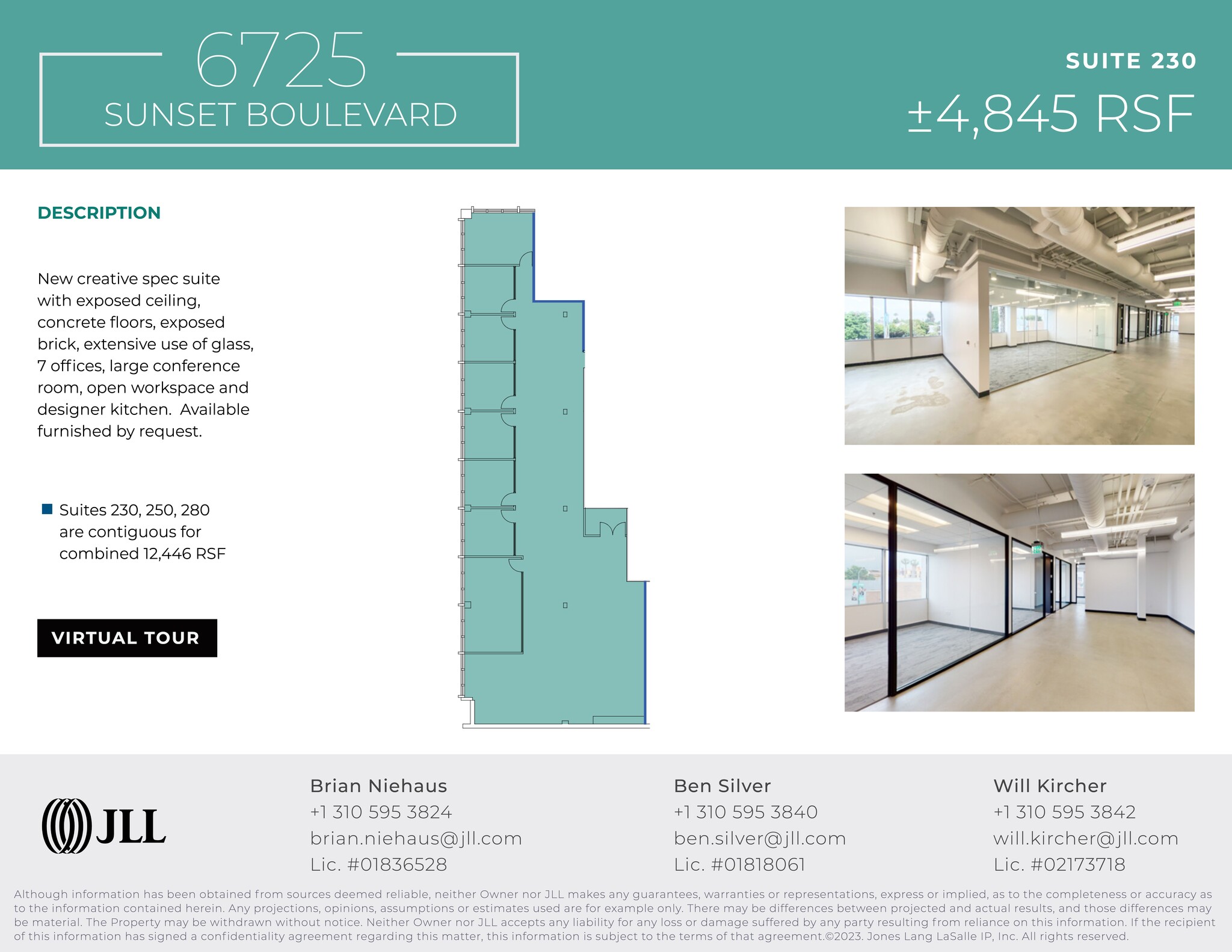 6725 W Sunset Blvd, Los Angeles, CA en alquiler Plano del sitio- Imagen 1 de 7