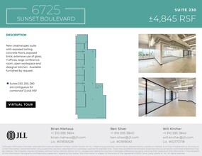 6725 W Sunset Blvd, Los Angeles, CA en alquiler Plano del sitio- Imagen 1 de 7