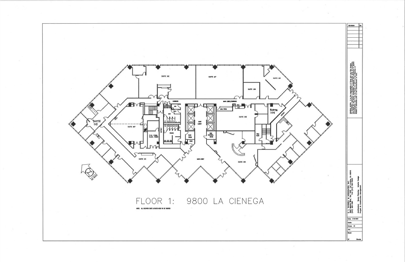 9800 S La Cienega Blvd, Inglewood, CA en alquiler Plano de la planta- Imagen 1 de 1