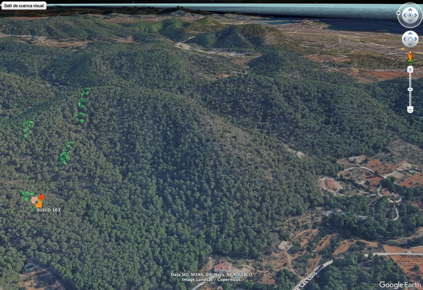 Terreno en Sant Josep de sa Talaia, Islas Baleares en venta - Vista aérea - Imagen 2 de 7