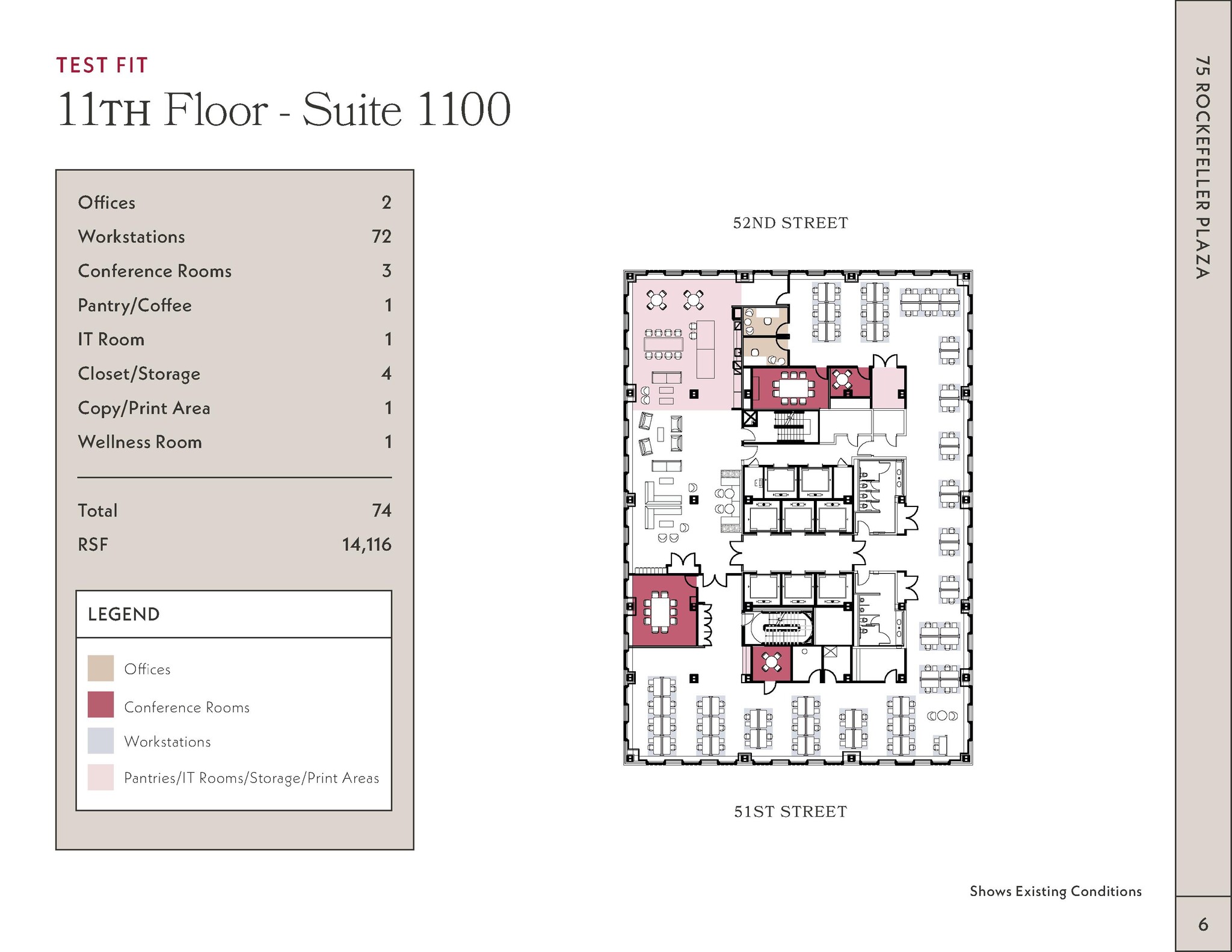 75 Rockefeller Plaza, New York, NY en alquiler Plano de la planta- Imagen 1 de 6