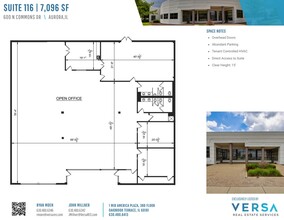 550 N Commons Dr, Aurora, IL en alquiler Plano de la planta- Imagen 1 de 2