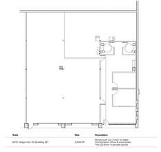 8401-8475 Helgerman Ct, Gaithersburg, MD en alquiler Plano de la planta- Imagen 1 de 1