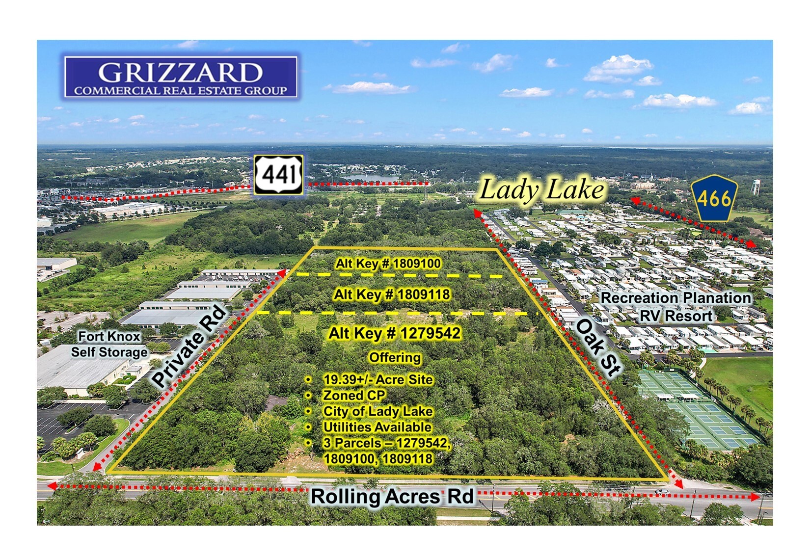 451 Rolling Acres Rd, Lady Lake, FL en venta Foto del edificio- Imagen 1 de 6