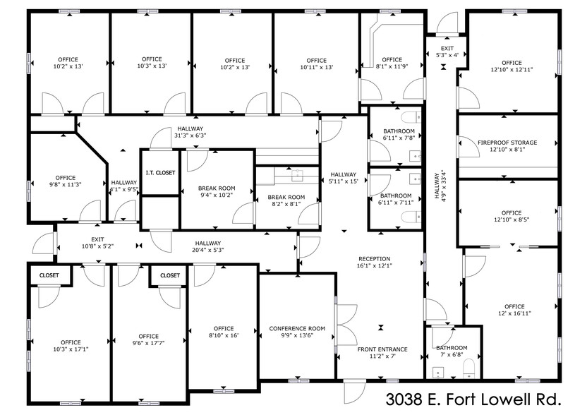 3038 E Fort Lowell Rd, Tucson, AZ en venta - Plano de la planta - Imagen 2 de 16