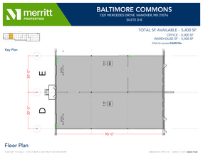 7455 New Ridge Rd, Hanover, MD en alquiler Plano de la planta- Imagen 1 de 1