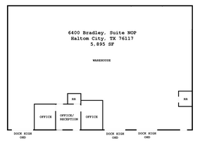 6400 Bradley Dr, Haltom City, TX en alquiler Plano de la planta- Imagen 1 de 1