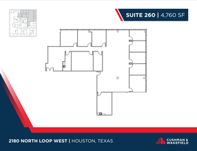 2180 North Loop W, Houston, TX en alquiler Plano de la planta- Imagen 1 de 1