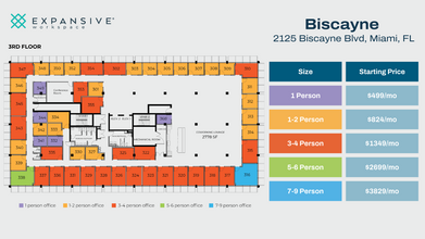 2125 Biscayne Blvd, Miami, FL en alquiler Plano de la planta- Imagen 1 de 5