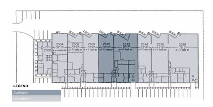 2500-2518 Wisconsin Ave, Downers Grove, IL en alquiler Plano de la planta- Imagen 1 de 1