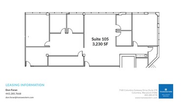 7125 Thomas Edison Dr, Columbia, MD en venta Plano de la planta- Imagen 2 de 2