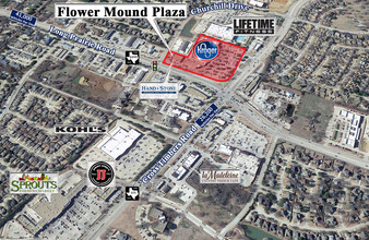 3501 Long Prairie Rd, Flower Mound, TX - VISTA AÉREA  vista de mapa