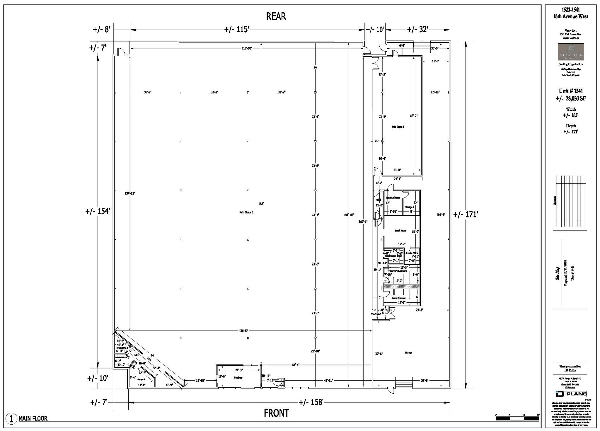 1523-1541 15th Ave W, Seattle, WA en alquiler Plano de la planta- Imagen 1 de 2