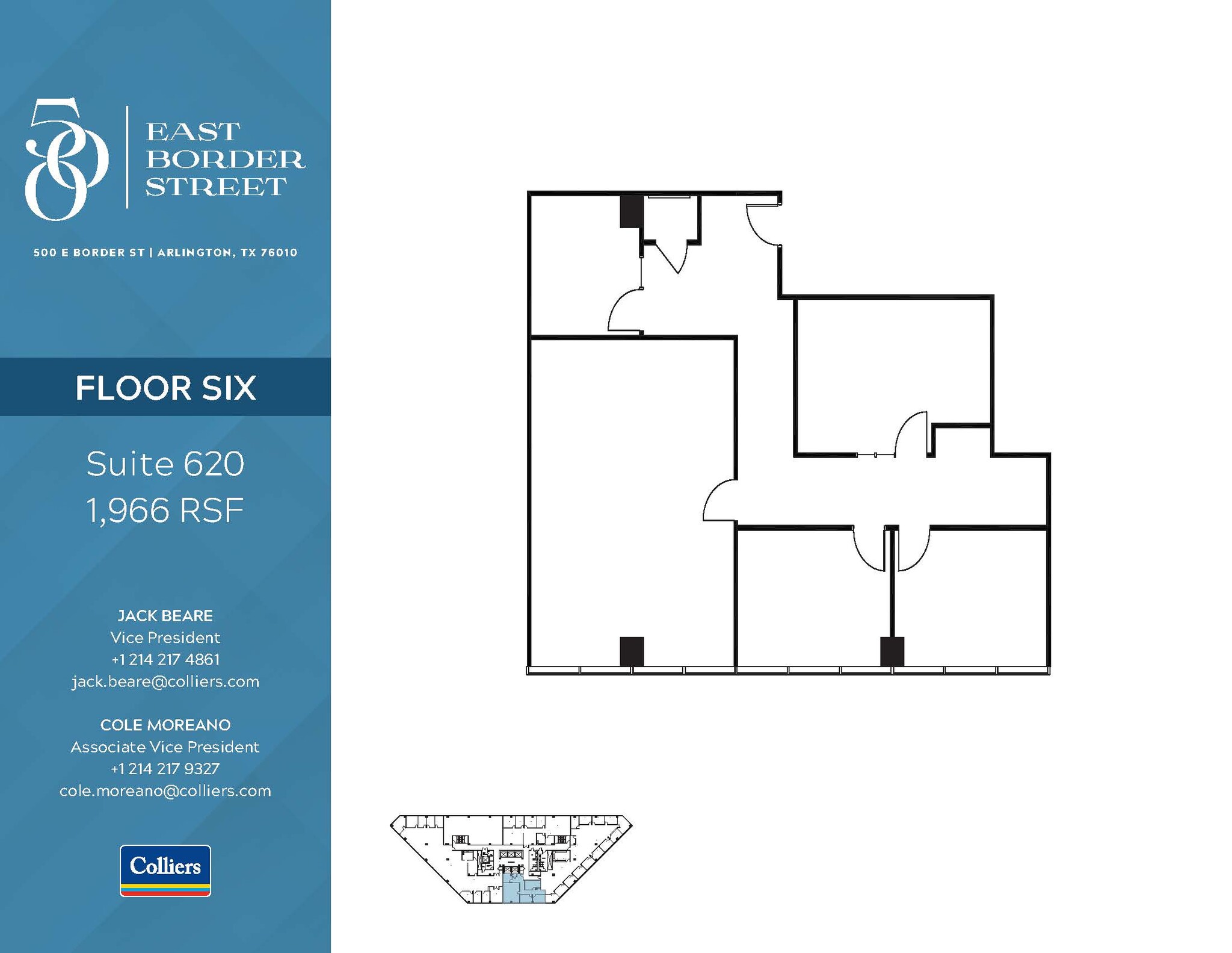 500 E Border St, Arlington, TX en alquiler Plano de la planta- Imagen 1 de 1