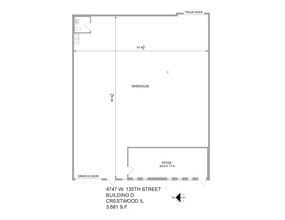 13520-13538 Kenton Ave, Crestwood, IL en alquiler Plano de la planta- Imagen 1 de 1