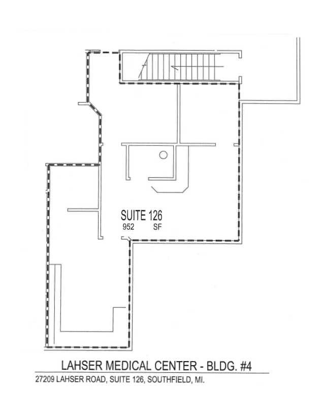 27177 Lahser Rd, Southfield, MI en alquiler Plano de la planta- Imagen 1 de 1