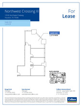 13105 Northwest Fwy, Houston, TX en alquiler Plano de la planta- Imagen 1 de 1