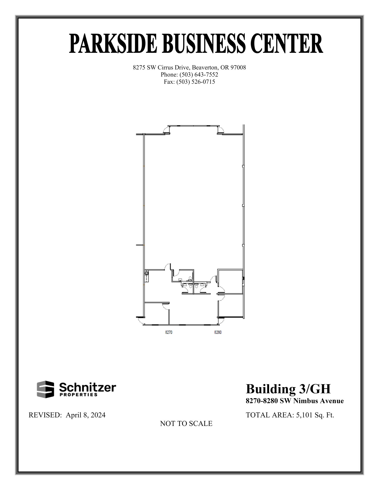 8362-8380 SW Nimbus Ave, Beaverton, OR en alquiler Plano del sitio- Imagen 1 de 1