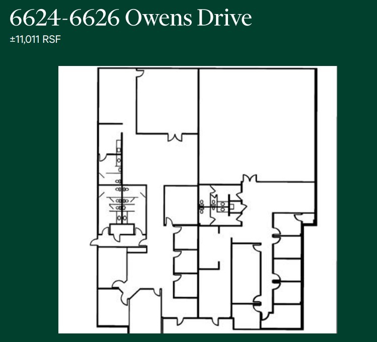 6620-6626 Owens Dr, Pleasanton, CA 94588 - Unidad 6626 -  - Plano de la planta - Image 1 of 1