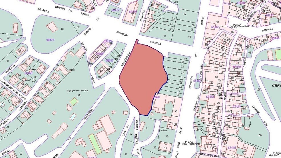 Terreno en Cervera, Lérida en venta - Plano del sitio - Imagen 3 de 4