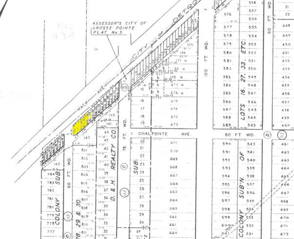 17700-17712 Mack Ave, Grosse Pointe, MI en alquiler - Plano de solar - Imagen 3 de 10