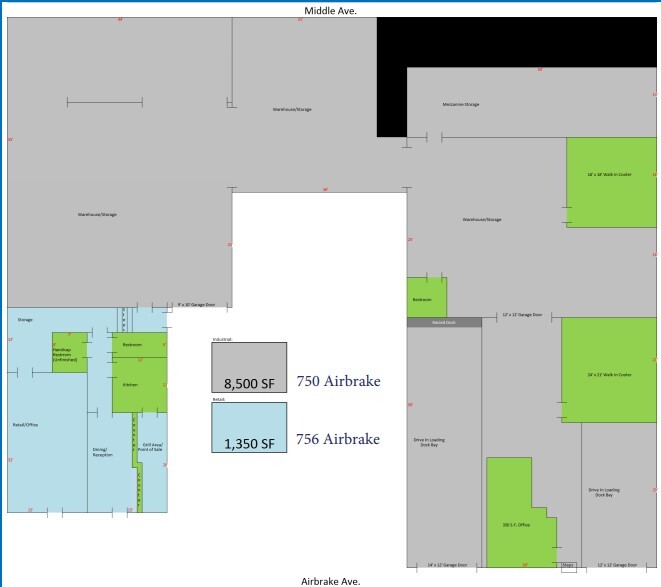 Airbrake Ave Portfolio - Wilmerding cartera de 2 inmuebles en venta en LoopNet.es - Plano de la planta - Imagen 3 de 3