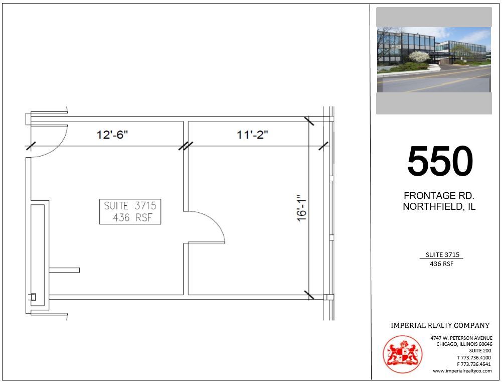 540-550 W Frontage Rd, Northfield, IL en alquiler Plano de la planta- Imagen 1 de 3