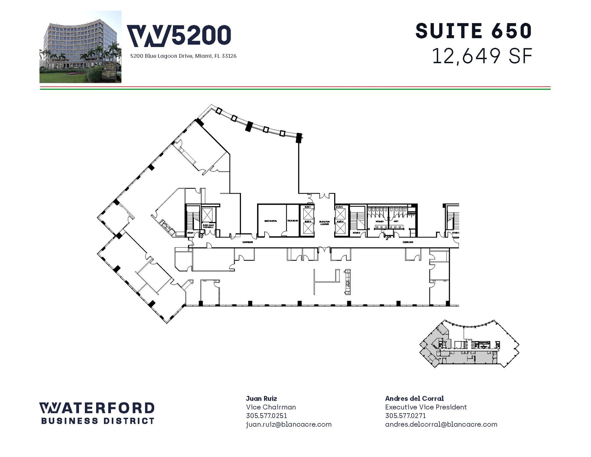 5200 Waterford District Dr, Miami, FL en alquiler Plano de la planta- Imagen 1 de 1