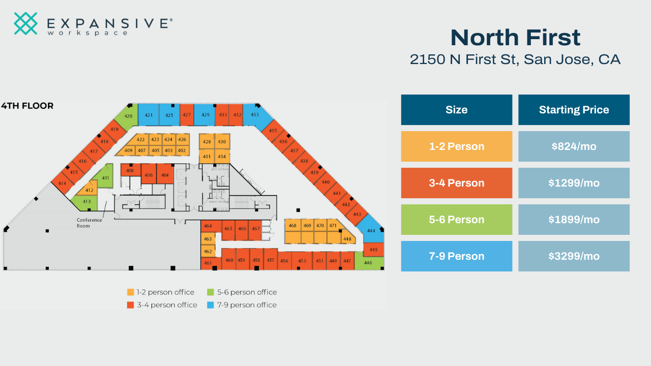 2150 N 1st St, San Jose, CA en alquiler Plano de la planta- Imagen 1 de 5