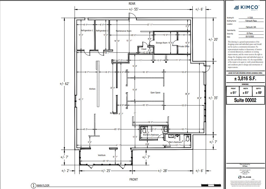 5-39 Davis Straits, Falmouth, MA en alquiler Plano de la planta- Imagen 1 de 1