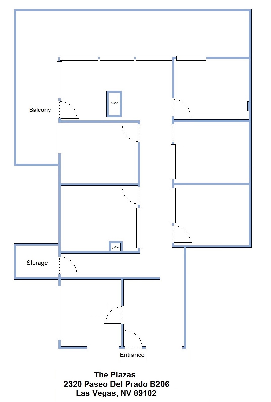 2310 Paseo Del Prado, Las Vegas, NV en alquiler Plano de la planta- Imagen 1 de 1