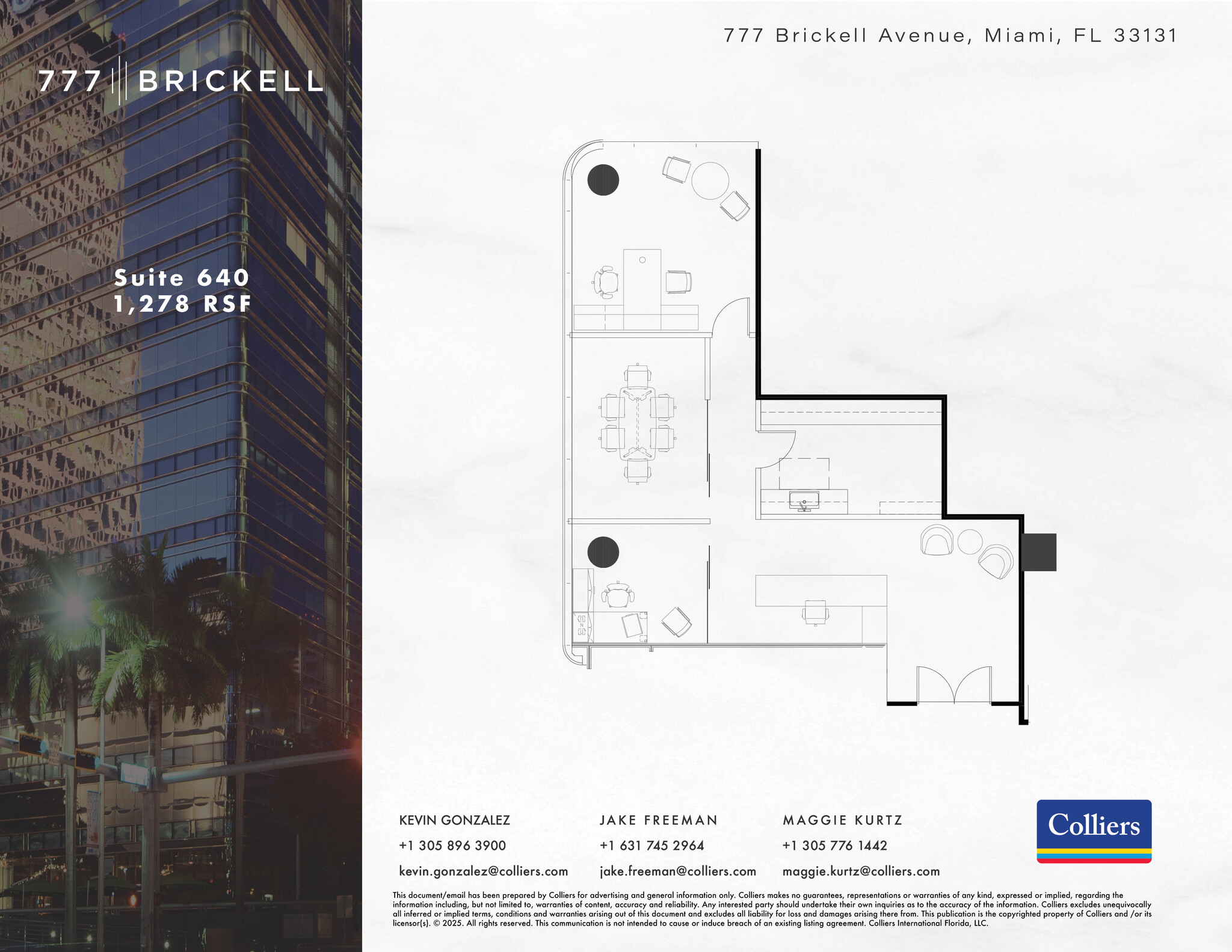 777 Brickell Ave, Miami, FL en alquiler Plano de la planta- Imagen 1 de 1