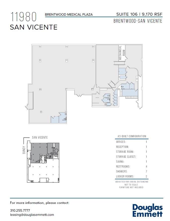 11980 San Vicente Blvd, Los Angeles, CA en alquiler Plano de la planta- Imagen 1 de 13