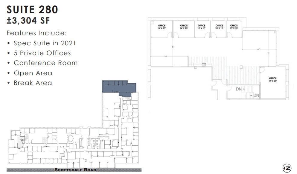 11333 N Scottsdale Rd, Scottsdale, AZ en alquiler Plano de la planta- Imagen 1 de 1