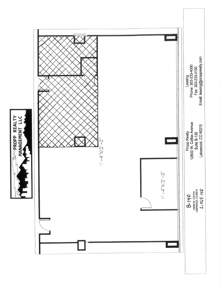 12600 W Colfax Ave, Lakewood, CO en alquiler Plano de la planta- Imagen 1 de 1