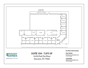 16350 Park Ten Place Dr, Houston, TX en alquiler Plano de la planta- Imagen 1 de 1