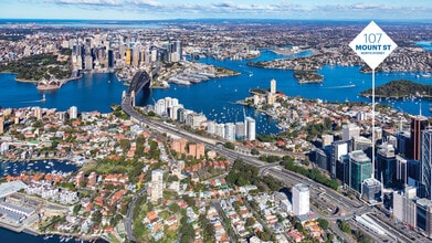 107 Mount St, North Sydney, NSW - Aérea  vista de mapa - Image1