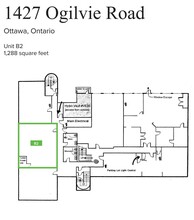 1427 Ogilvie Rd, Ottawa, ON en alquiler Plano de la planta- Imagen 1 de 1