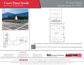 25 Main St, Hackensack, NJ en alquiler Plano de la planta- Imagen 2 de 2