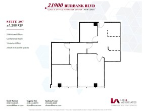 21900 Burbank, Woodland Hills, CA en alquiler Plano de la planta- Imagen 1 de 1