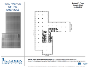 1350 Avenue of the Americas, New York, NY en alquiler Plano de la planta- Imagen 2 de 2