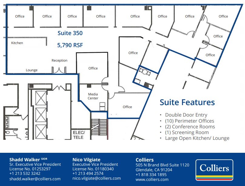 4000 W Alameda Ave, Burbank, CA en alquiler Plano de la planta- Imagen 1 de 1